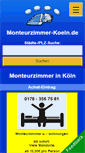 Mobile Screenshot of monteurzimmer-koeln.de